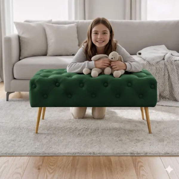 Ak furniture Taburet Madrid zelený