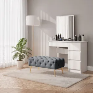 Ak furniture Taburet Madrid grafitový