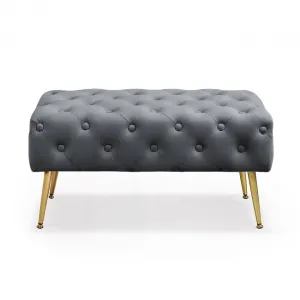 Ak furniture Taburet Madrid grafitový