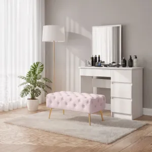 Ak furniture Taburet Madrid růžový