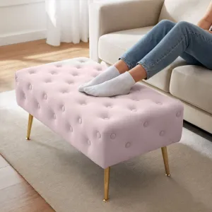 Ak furniture Taburet Madrid růžový
