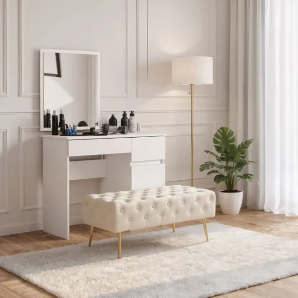 Ak furniture Taburet Monaco béžový