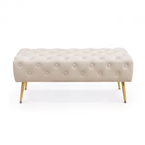 Ak furniture Taburet Monaco béžový
