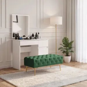 Ak furniture Taburet Monaco lahvově zelený