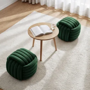Ak furniture Taburet Nilo lahvově zelený