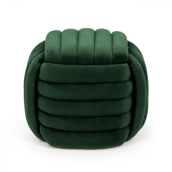Ak furniture Taburet Nilo lahvově zelený