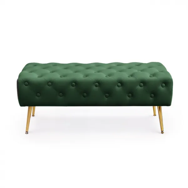 Ak furniture Taburet Monaco lahvově zelený