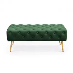 Ak furniture Taburet Monaco lahvově zelený