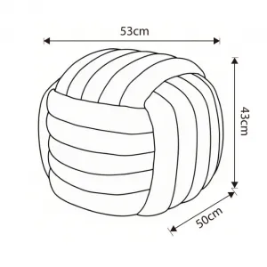 Ak furniture Taburet Nilo béžový