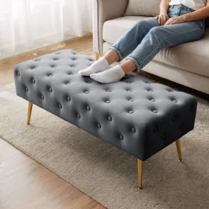 Ak furniture Taburet Monaco grafitový