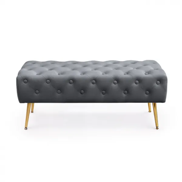 Ak furniture Taburet Monaco grafitový