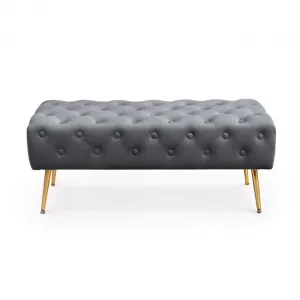 Ak furniture Taburet Monaco grafitový