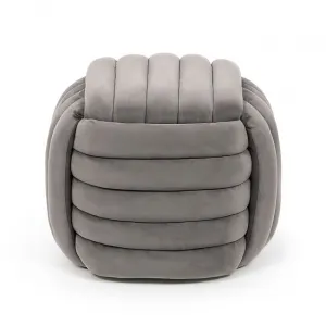 Ak furniture Taburet Nilo světle šedý