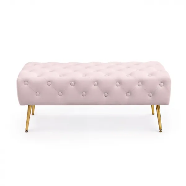 Ak furniture Taburet Monaco pudrově růžový