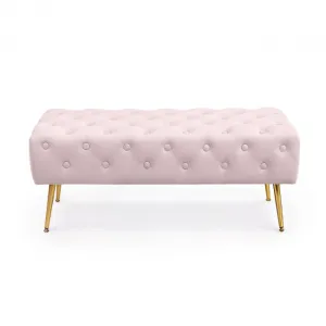 Ak furniture Taburet Monaco pudrově růžový