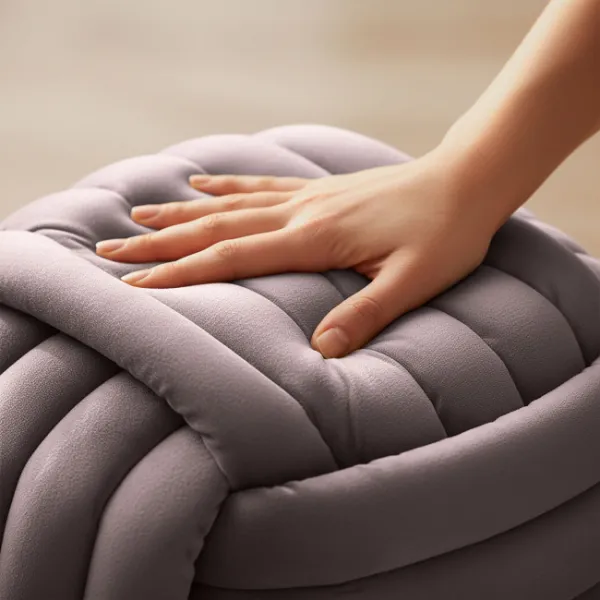 Ak furniture Taburet Nilo tmavě růžový