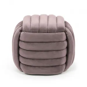 Ak furniture Taburet Nilo tmavě růžový
