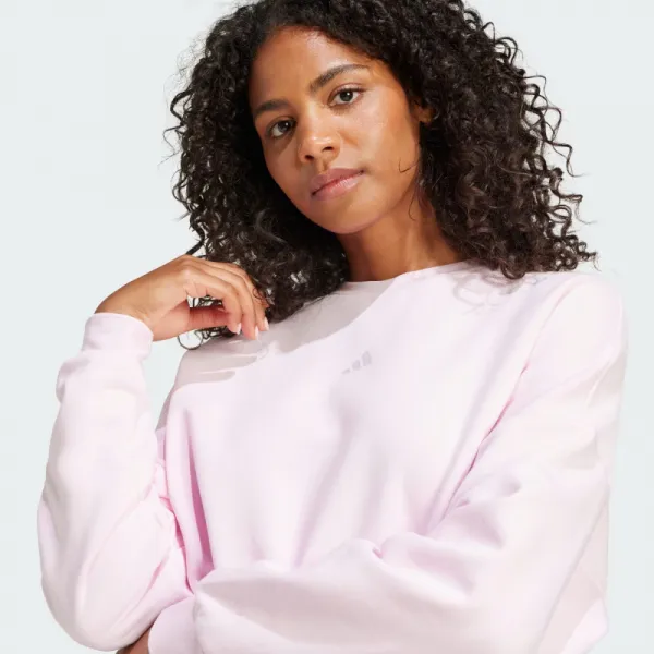 Dámska zateplená mikina ADIDAS W SL FC SWT CLPINK WHITE