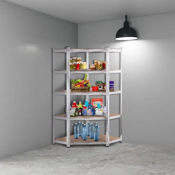 DomTextilu Stabilnýrohovýkovovýúložnýregáls5policami180x90x40 46730