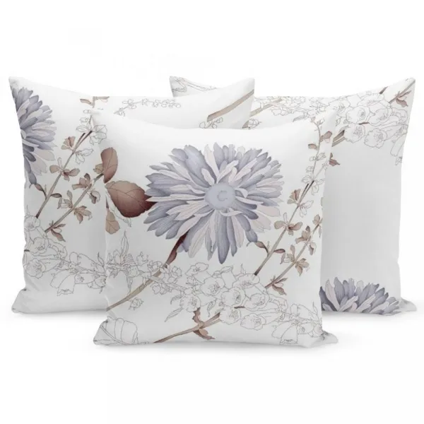 Domtextilu Biela obliečka s krásnym vzorom 50x60 cm 33225_31049