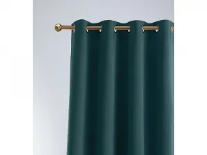 Petrolojovozelenýzatemňujúcizávesnakruhy140x250cm