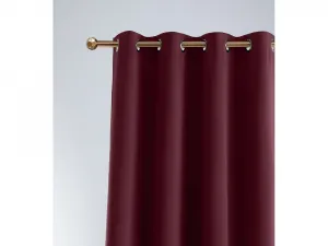 Bordovýzatemňujúcizávesnakruhy140x250cm