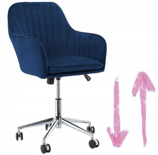 Elegantnéotočnékreslozozamatuvtmavomodrejfarbe46958