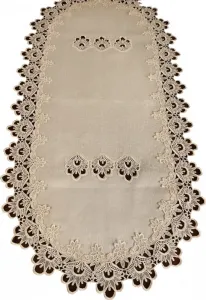 DomTextilu OválnybéžovýobruszdobenýkrajkouŠírka:90cm|Dĺžka:150cm 49782_104396