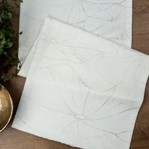 DomTextilu ZamatovýstredovýobrusbielejfarbyskvetinovoupotlačouŠírka:35cm|Dĺžka:140cm 49823_104744 biela