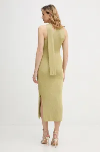 Šaty Karl Lagerfeld Lurex Knit Dress Light Gold