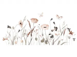 Nálepky na stenu MAKOVÁ LÚKA Zvoľte rozmer: 109x48 cm