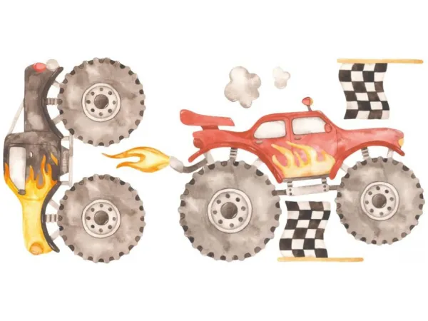 Samolepky do detskej izby MONSTER TRUCK