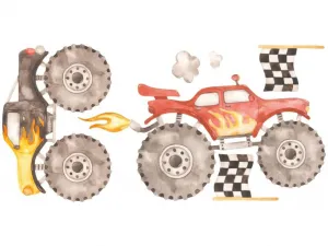 Samolepky do detskej izby MONSTER TRUCK