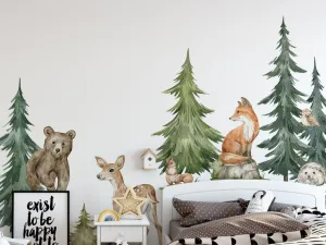 Samolepka na stenu LES do detskej izby