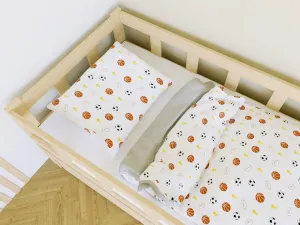 Benlemi Bavlnené obliečky LOPTY na jednolôžko