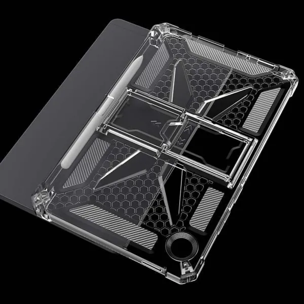 PROTEMIO ARMOR CLEAR Ochranný kryt so stojanom pre Samsung Galaxy Tab A11 priehľadný