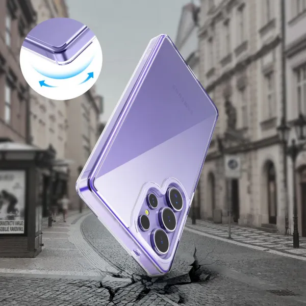 Tech-Protect Flexair Hybrid kryt na Samsung Galaxy S25 Ultra, priesvitný