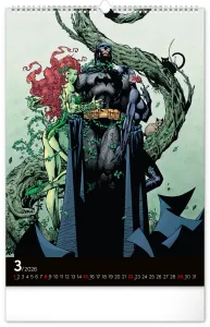 Nástenný kalendár Batman Dark 2026, 33 x 46 cm