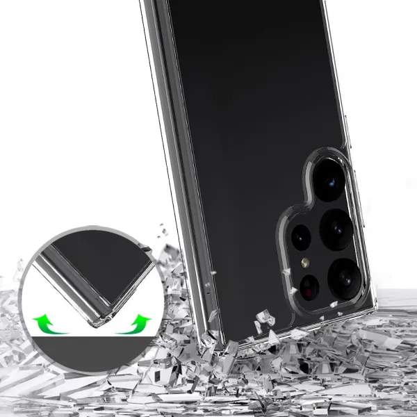 Tech-Protect FlexAir kryt na Samsung Galaxy S23 Ultra, priesvitný