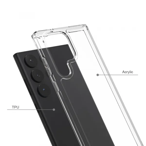 Tech-Protect FlexAir kryt na Samsung Galaxy S23 Ultra, priesvitný