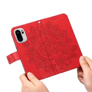 ART MANDALA Peňaženkový obal pre OnePlus 15R červený