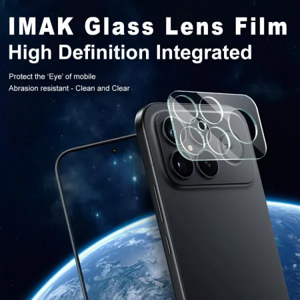 IMAK FULL COVER Sklo pre fotoaparát POCO F8 Ultra TRANSPARENT