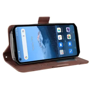 SLOT Peňaženkový obal pre Oukitel WP16 hnedý