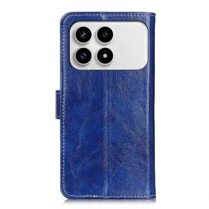 RETRO Peňaženkový obal POCO F8 Pro modrý