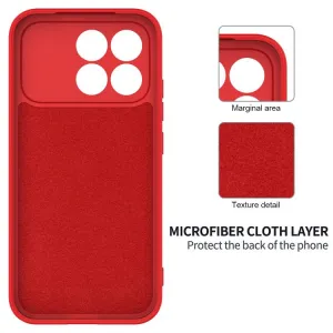 RUBBER Ochranný obal pre POCO F8 Pro červený