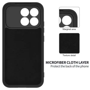 RUBBER Ochranný obal pre POCO F8 Pro čierny