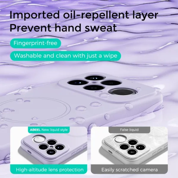 ABEEL SILICONE MAGSAFE Ochranný kryt pre POCO F8 Ultra ružový
