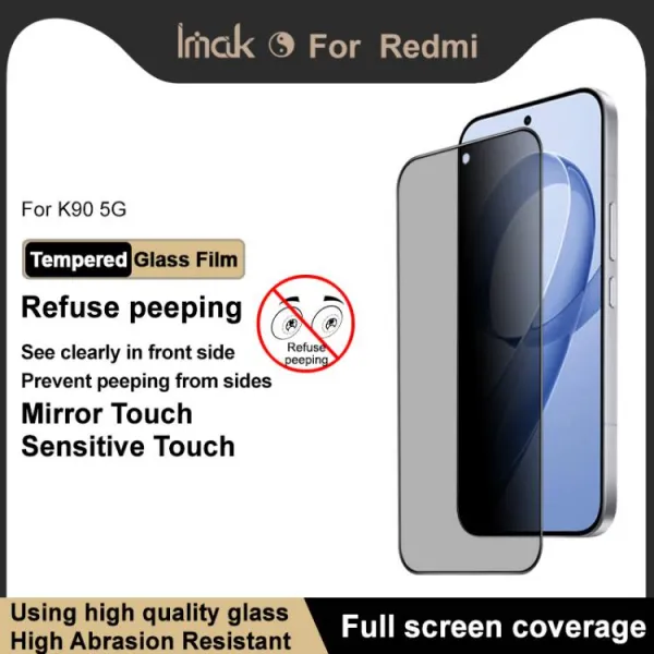 IMAK 3D PRIVACY Tvrdené ochranné sklo pre POCO F8 Pro