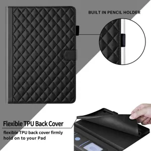 LATTICE Zaklápacie puzdro pre Samsung Galaxy Tab S11 čierne