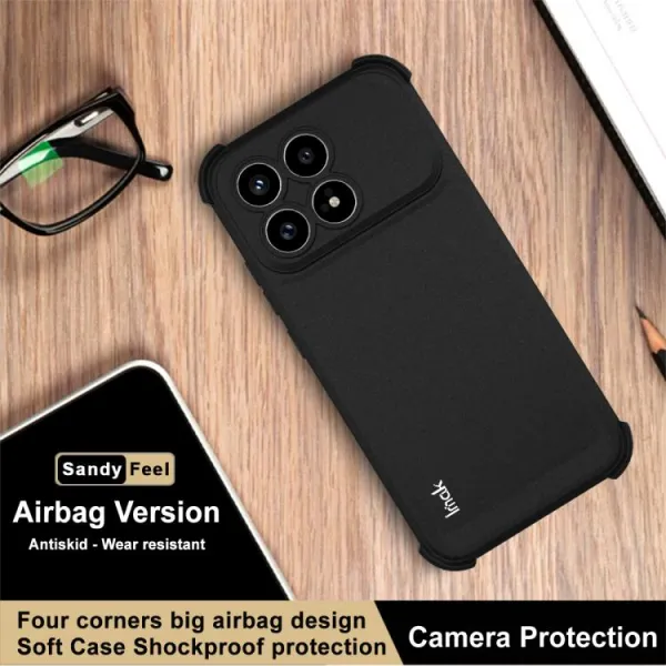 IMAK AIRBAG Extra odolný obal POCO F8 Pro MATTE BLACK